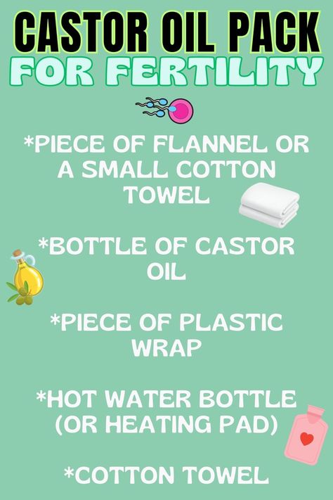 how to make a castor oil pack for fertility Castor Oil Pack For Ovaries, Castor Oil Pack For Fertility, Castor Oil For Ovaries, Castor Oil Fertility, Ivf Recipes, Castor Oil Pack Benefits, Fertility Vitamins, Fibroid Diet, Woman Health