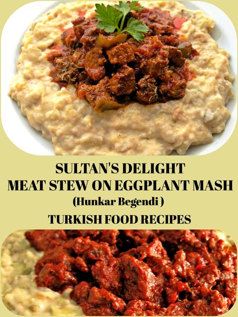 Eggplant Mash, Turkish Lamb, Turkish Recipe, Meat Stew, Scottish Recipes, Eggplant Dishes, Lamb Stew, Dinner Prep, Turkish Food