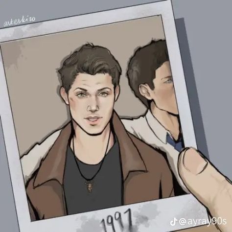 Supernatural Cartoon, Supernatural Drawings, Supernatural Series, Destiel Fanart, Supernatural Fan Art, Supernatural Art, Supernatural Pictures, Supernatural Destiel, Supernatural Dean