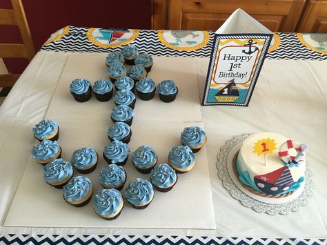 Nautical Food, Anchor Cakes, Nautical Baby Shower Boy, Cupcakes Baby Shower, Nautical Birthday Party, Nautical Themed Party, Baby Shower Cakes For Boys, Ideas Baby Shower, Nautical Birthday