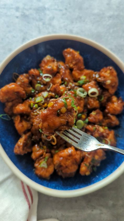 Gobi Manchurian - Blendofspicesbysara Cauliflower Manchurian, Mushroom Fried Rice, Gobi Manchurian, Vegetarian Appetizer, Manchurian Recipe, How To Make Gravy, Garlic Mushrooms, Fried Cauliflower, Garlic Fries