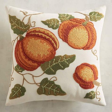 Pier 1 Imports Embroidered Pumpkin Patch Pillow #ad #Thanksgiving #holiday #fall #falldecor #pumpkin #turkey #harvest #blessings Thanksgiving, fall, fall décor, pumpkin, turkey, harvest, blessings Embroidered Pumpkin, Turquoise Door, Beige Room, Patch Pillow, Small Town Living, Fall Pillows, Holiday Pillows, Indoor Patio Furniture, Pier 1 Imports