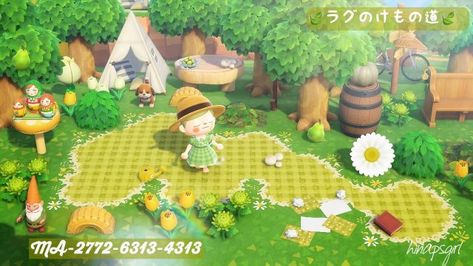 gingham path Acnh Custom Designs, Stall Signs, Bar Designs, Green Gingham, Island House, Animal Crossing Qr, Floor Decor, The Search, Not Mine