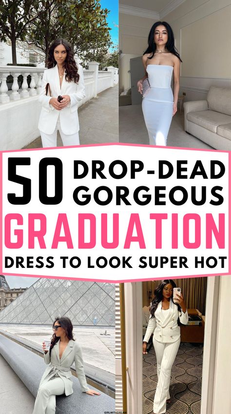 Clothes To Wear For Graduation, What To Wear On Graduation Day, Graduation Outfit Ideas Long Dress, Summer Graduation Outfit Ideas, College Graduation Outfit Ideas Dresses Plus Size, Nurse Grad Outfit, College Grad Dress Ideas, Outfit Ideas Graduation Guest, Graduation Outfit Ideas Graduate School