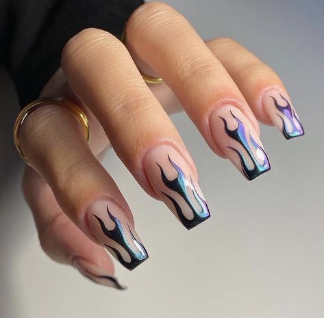 Rave Nails, Chrome Nails Designs, Us Nails, Chrome Nails, Nail Decals, Tweezers, Nail Tech, Trendy Nails, You Nailed It