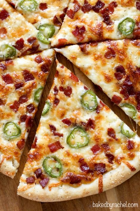 Jalapeño Popper Pizza – Baked by Rachel Healthy Pizza Recipes, Pizza Ideas, Pizza Roll, Fresh Meals, Jalapeno Popper, Perfect Pizza, Healthy Pizza, Pizza Recipes Homemade, Flatbread Pizza