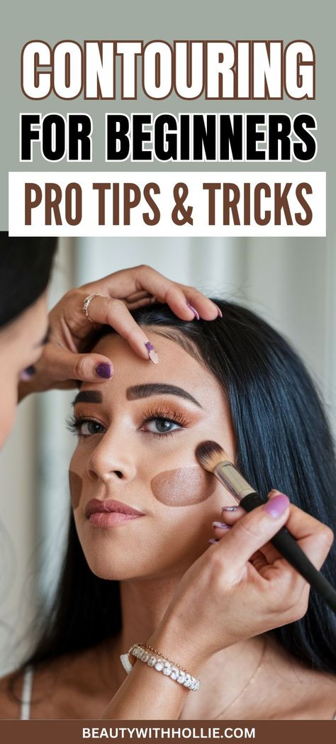 Contouring for Beginners: A Step-by-Step Guide on How to Contour Like a Pro Proper Way To Apply Makeup, How To Use Contour Makeup, How To Highlight And Contour Your Face, Contouring And Highlighting Round Face, Where To Place Contour, Applying Makeup For Beginners, Step By Step Full Face Makeup, Face Sliming Contour, Best Contour Makeup Over 40