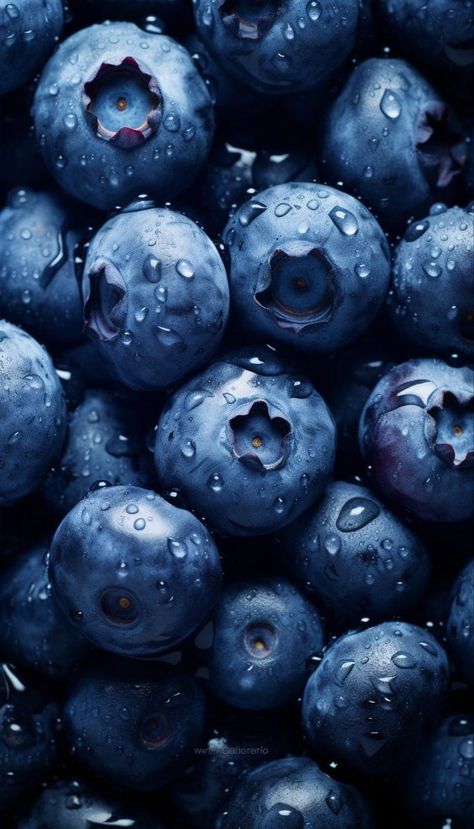 Things That Are Blue, Blueberries Wallpaper, Foto Macro, Blue Fruits, Fruit Wallpaper, Fruit Photography, Inspiration Aesthetic, Fruit Art, الرسومات اللطيفة