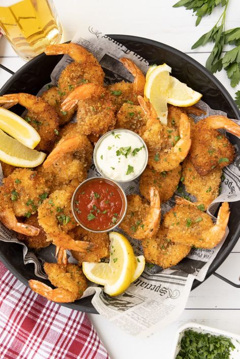 Fried Butterfly Shrimp, Big Game Appetizers, Butterflied Shrimp, Game Appetizers, Butterfly Shrimp, Breaded Shrimp, Lunch Inspiration, Chicken Gnocchi Soup, Frozen Shrimp