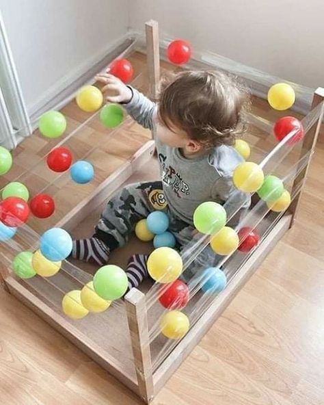 Montessori Baby Activities, Montessori Diy, Baby Sensory Play, Baby Play Activities, Montessori Toddler Activities, Toddler Sensory, Baby Learning Activities, Daycare Activities, Montessori Baby