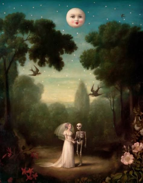 muerte Stephen Mackey, Illustration Kunst, Arte Peculiar, Mark Ryden, 다크 판타지, Arte Inspo, A Skeleton, Art Et Illustration, Pop Surrealism