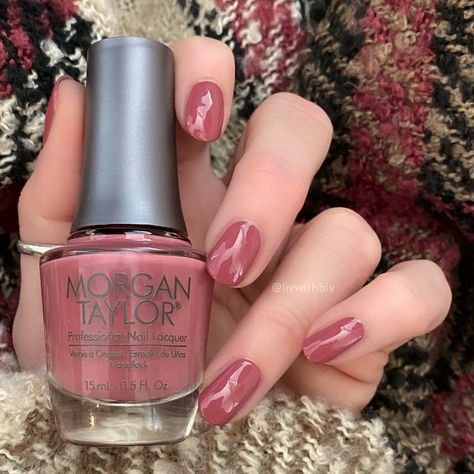 Wearing Morgan Taylor ‘From Dusk TIL Dawn’ from the Champagne and Moonbeams Collection Morgan Taylor Nail Polish Colors, Morgan Taylor Nail Polish, Dusk Til Dawn, Fabulous Hair, Pink Polish, Morgan Taylor, Colorful Nail Designs, Nails 2024, Pedicures