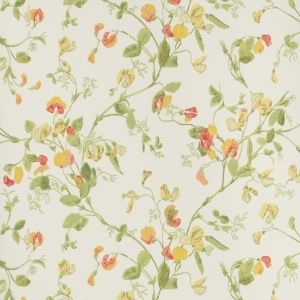 Sweet Pea - Pink & Yellow Pink And Yellow Room, Sweet Pea Wallpaper, Pink Yellow Wallpaper, Pink Floral Wallpaper, Wallpaper Pink And Yellow, Cole And Son Wallpaper, Yellow Room, Commercial Wallpaper, Grasscloth Wallpaper