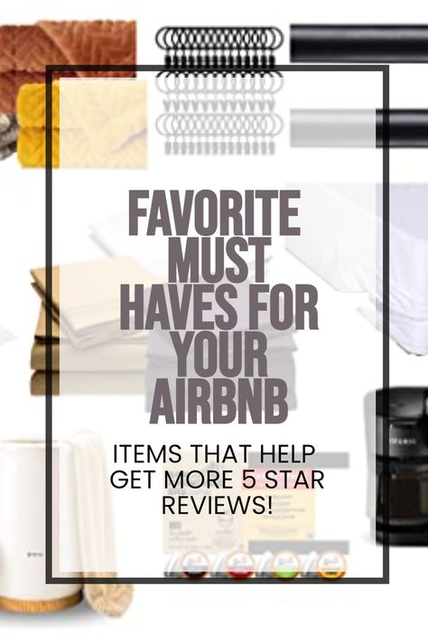 Must Haves For Airbnb, Airbnb Stocking List, Airbnb Must Haves List, Airbnb Must Haves, Airbnb Essentials, Ideas For Interior Design, Best Amazon Finds, Airbnb Ideas, Vacation Rental Management