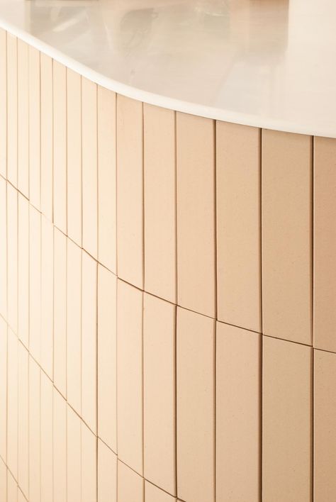 Interior of Whitelier bakery in South Korea White Bread Loaf, Korean Bakery, Korean Interior, Soft White Bread, Mugwort Herb, Design Anthology, Bakery Store, Light Colored Wood, Beige Tile