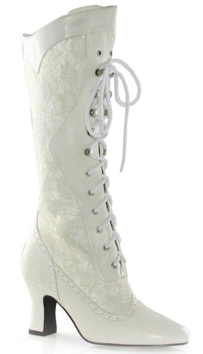 vintage wedding boots. White Lace Boots, Country Shoes Boots, Cowgirl Boots Wedding, Womens White Boots, Steampunk Boots, Timeless Boots, Granny Boots, Costume Boots, Victorian Boots