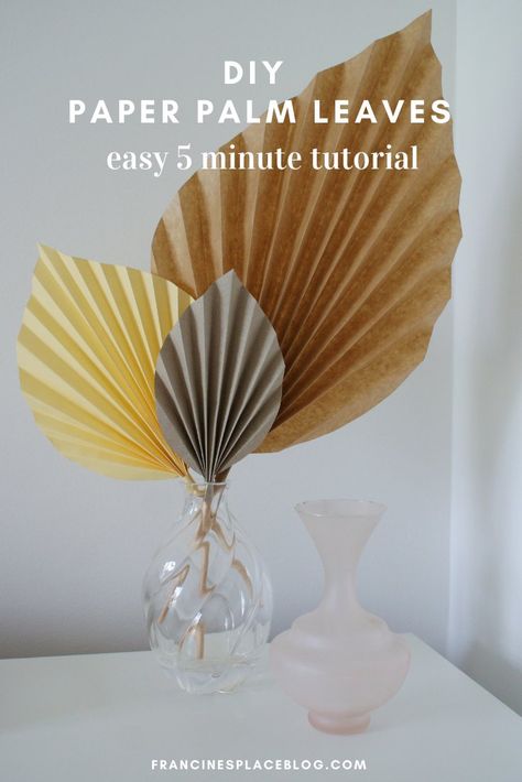 Paper Bag Palm Leaves Diy, How To Fold Palm Leaves, Making Palm Leaves From Paper, Brown Paper Palm Leaves Diy, Diy Giant Palm Leaves, Paper Palm Leaves Diy Easy, Paper Palm Leaf Diy, Diy Tropical Leaves Paper, Diy Paper Pampas