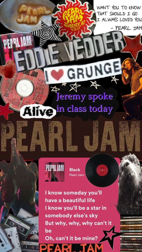 Pearl Jam Black, Band Banners, Metallica Art, Pearl Jam Eddie Vedder, I Always Love You, 80s Bands, Eddie Vedder, Pearl Jam, Black Pearl