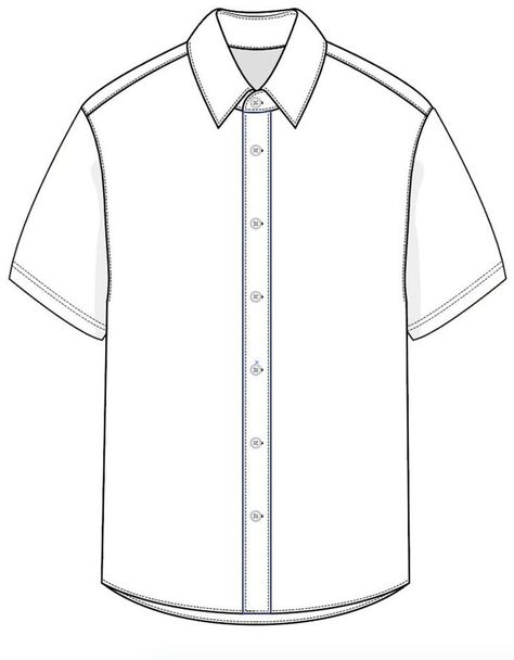 How To Draw Shirts Men, Button Shirt Drawing, Men Shirt Drawing, Mens Shirt Illustration, Mens Shirt Flat Sketch, Shirt Sketch Drawing, Button Up Shirt Drawing, Button Up Shirt Design, Shirt Technical Drawing