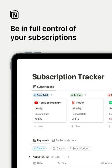 habit tracker template for notion Crm Design, Free Notion Templates, Notion Setup, Subscription Tracker, Setup Inspiration, Template Notion, Notion Planner, Cancel Subscription, Habit Tracking