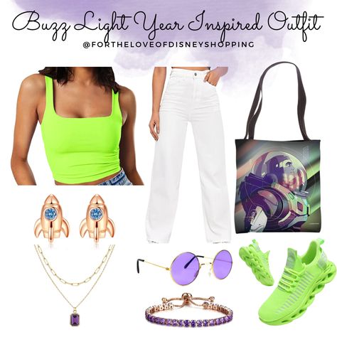 Buzz Light Year Inspired Outfit, Toy Story Bounding Inspired Outfits, Buzz Light Year Disneybound, Buzz Disneybound, Diy Buzz Light Year Costume Women, Buzz Lightyear Girl Costume, Toy Story Inspired Outfits, Disfraz Buzz Lightyear, Hoco Fits