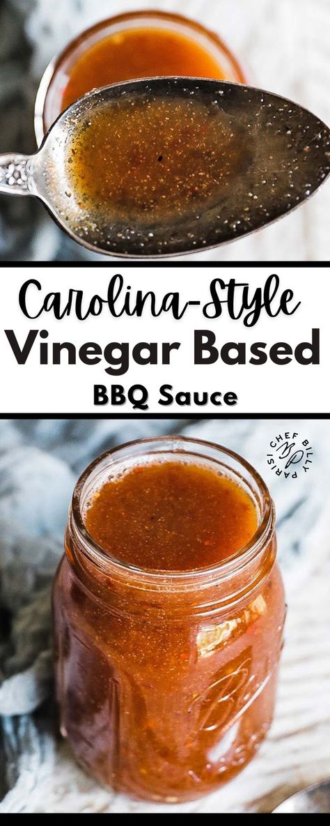 Carolina Vinegar Bbq Sauce, North Carolina Bbq Sauce, Carolina Style Bbq Sauce, Vinegar Based Bbq Sauce, Vinegar Bbq Sauce, Bbq Sauce Homemade Easy, Make Bbq Sauce, Carolina Bbq, Carolina Bbq Sauce