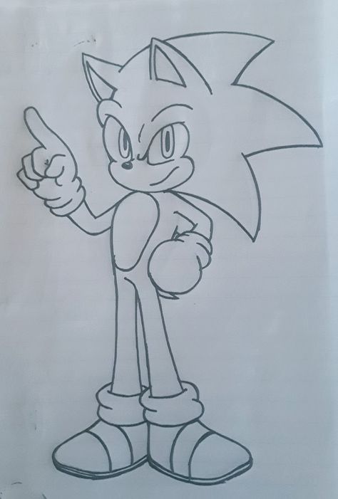 Sonic Drawing Pencil, Sonic Drawings Easy, Zorro Fennec, Small Easy Drawings, Hedgehog Drawing, Easy Graffiti Drawings, Easy Animal Drawings, Dragon Ball Painting, Girl Drawing Sketches