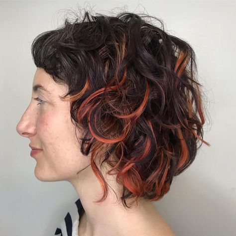 Highlights For Brown Curly Hair, Product For Hair Growth, Peek A Boo Highlights, Hair Peekaboo, Baby Bangs Long Hair, Blonde Peekaboo Highlights, Red Peekaboo, Oils For Hair Growth, Short Dark Brown Hair