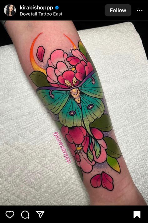 Lunar Moth Tattoo, Luna Moth Tattoo, Moth Tattoo Design, Left Arm Tattoos, Moth Tattoo, Luna Moth, Cover Up Tattoos, Little Tattoos, Tattoos Ideas