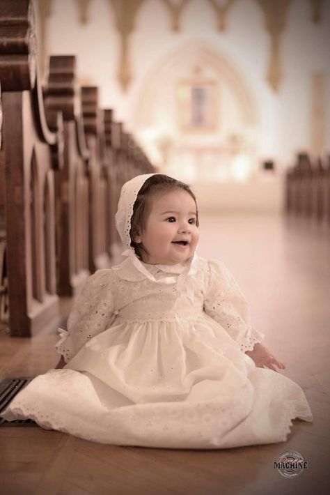 Baptized Aesthetic, Baptism Photoshoot Ideas, Baptism Photoshoot, Baptism Pictures, Bautizo Ideas, Baptism Photography, Look At This Photograph, Christening Photos, 7 Month Old Baby