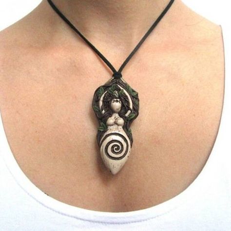 "Wicca spiral goddess fertility necklace, Pagan jewelry gift for her, Pagan necklace, TemptedByArtJewelry, Crystal spiral goddess necklace pendant, Birthday gift ideas, handmade wicca Witchcraft necklace gift, pagan fertility jewellery gift, Anniversary" Norse Pagan Jewelry, Wiccan Fertility, Birthday Gift Ideas Handmade, Pagan Protection, Wicca Goddess, Witchcraft Jewelry, Wicca Jewelry, Pyrite Pendant, Pagan Necklace