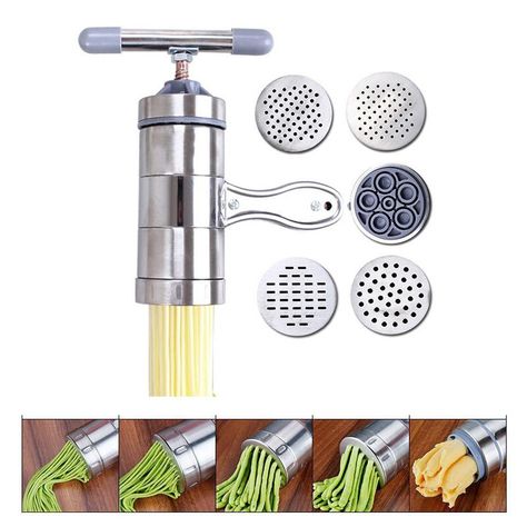 Smarter Shopping, Better Living! Aliexpress.com Making Spaghetti, Pasta Press, Noodle Machine, How To Make Spaghetti, Noodle Maker, Fettuccine Pasta, Homemade Spaghetti, Fruit Juicer, Making Pasta