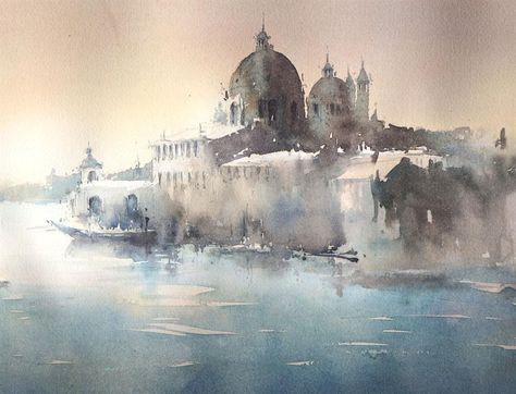 Thomas Schaller, Animal Painter, Barnett Newman, Italian Paintings, Watercolor Architecture, Italian Landscape, Andrew Wyeth, Architecture Painting, Indian Artist