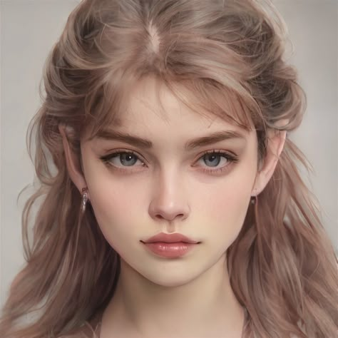 Artbreeder Elf, Artbreeder Characters, Artbreeder Faces, Elf Face, Art Breeder, Girl Elf, Disney Fun Facts, Female Face Claims, Digital Portraits