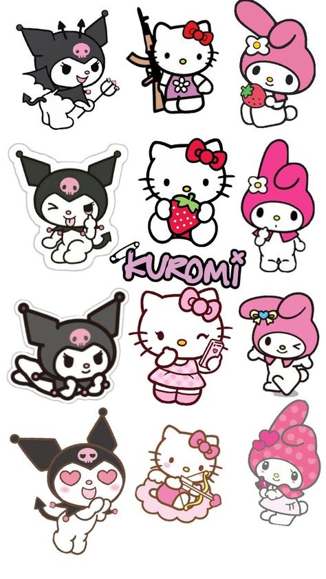 melody hello kitty Kuromi Official Art, Hello Kitty, Kitty, Art