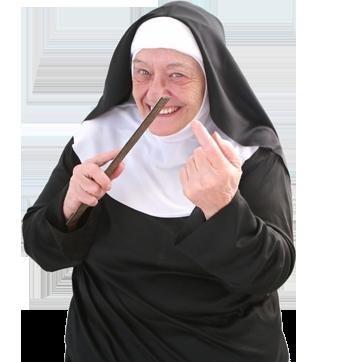 Teaching nun Island Quotes, Nuns Habits, Pop Quiz, Clean Jokes, Funny Greeting Cards, A Guy Who, Human Emotions, Bad Hair, Smile Face