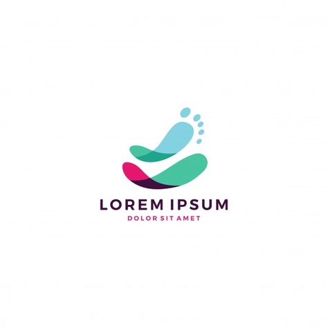 Foot feet podiatric logo Premium Vector | Premium Vector #Freepik #vector #logo #people #heart #line Podiatry Logo, Doctor Logos, Connect Logo, Dance Logo, Water Branding, Insole Design, Hand Logo, Beauty Logo, Business Logo Design