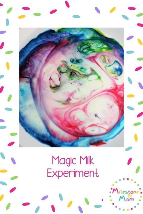 Here’s another fun experiment you can do with your kids! This Magic Milk Experiment is a great activity to entertain your kiddos and teach them about colors as well. Because you’ll be using different food colors, you can ask them to identify which colors you’re going to drop in the milk. The ingredients used in this experiment can also be easily found in your kitchen! Milk Experiment Food Coloring, Magic Milk Experiment, Milk Experiment, Milk Science Experiment, Magic Milk, Science Experiment For Kids, Experiment For Kids, Preschool Age, Science Experiment