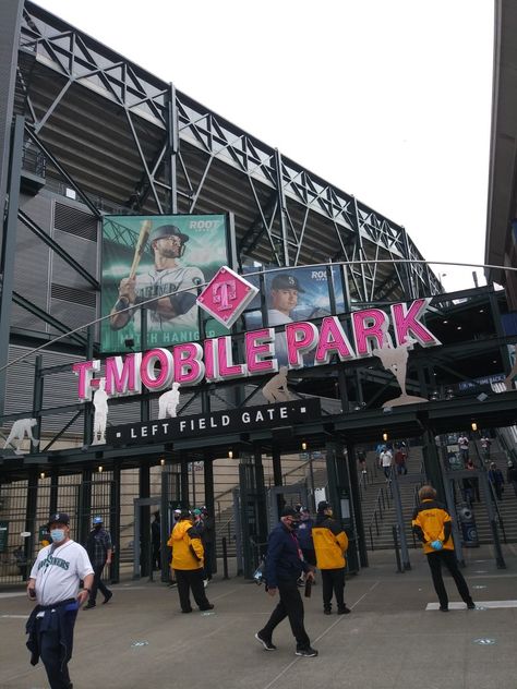 Left Field Entrance at T-Mobile Park! (2021) T Mobile Park Seattle, Seattle Mariners Baseball, Mariners Baseball, Sports Images, T Mobile, Seattle Mariners, Seattle, Entrance, Baseball