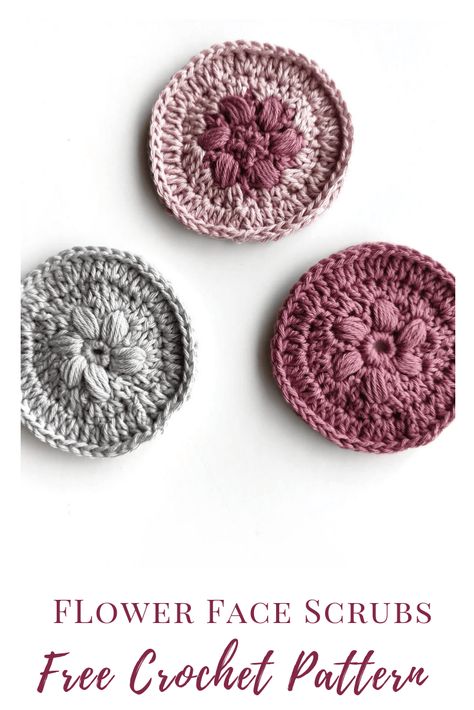 SCRUBBIES Face Scrubbies Crochet Pattern, Face Scrubbies Crochet, Crochet Scrubby, Crochet Face Scrubbies, Scrubbies Crochet, Crochet Bathroom, Scrubbies Crochet Pattern, Craft Hobbies, Face Scrubs