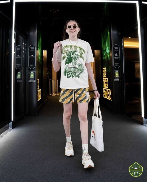 via seattlestorm instagram Breanna Stewart, Sue Bird, Bird Shirt, Women's Basketball, Basketball Shirts, Wnba, Basketball Player, Cotton Shirts, Trending Shirts