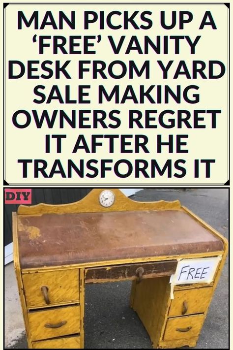 Vanity Desk, Furniture Makeovers, Diy Life Hacks, Consignment Shops, Furniture Restoration, Diy Life, Hacks Diy, Garage Sales, Paint Furniture