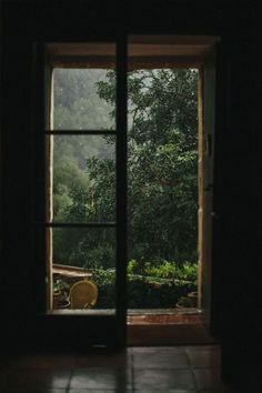 Moody window views العصور الوسطى, An Open Window, Black Appliances, Shotting Photo, Stil Inspiration, Green Forest, Window View, Through The Window, Open Window