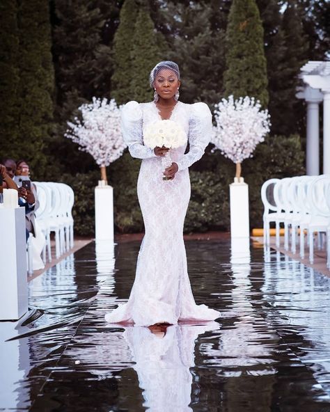 Beautiful reflective aisle runner. Like walking on water. Luxury wedding details. Ryan Walter wedding dress. Vist our website for more pix www.revesetheres.com Planning by @revesetheresevents Decors by @LilyVevents Photography by @alakijastudios Reflective Aisle Runner Wedding, Reflective Wedding Aisle, Mirror Reflective Aisle Runner, Water Aisle Wedding, Water Wedding Aisle, Crazy Rich Asians Wedding Water Aisle, Mirror Aisle Runner Weddings, Wedding Water, Crazy Rich Asians Wedding