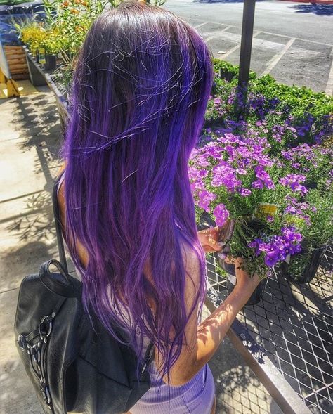 Silly Hairstyles, Dip Dye Hair, Hair Color Underneath, Cute Hair Colors, Violet Hair, Princess Hair, Hair Streaks, Dyed Hair Inspiration, Nice Hair