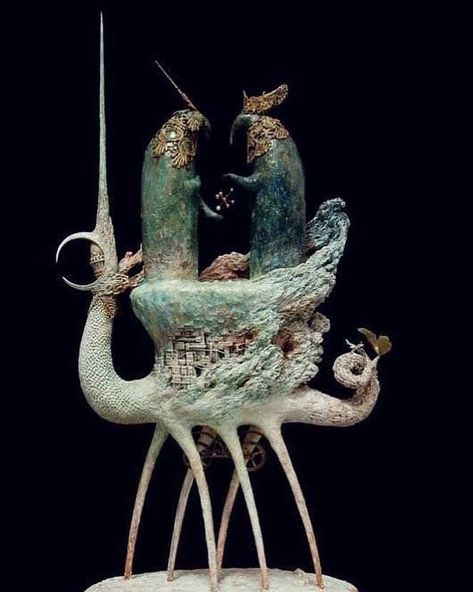 Bizarre Magazine, Beautiful Bizarre, Scifi Fantasy Art, Textile Sculpture, Mixed Media Sculpture, Cosmic Horror, Ceramic Animals, Scary Art, Historical Art