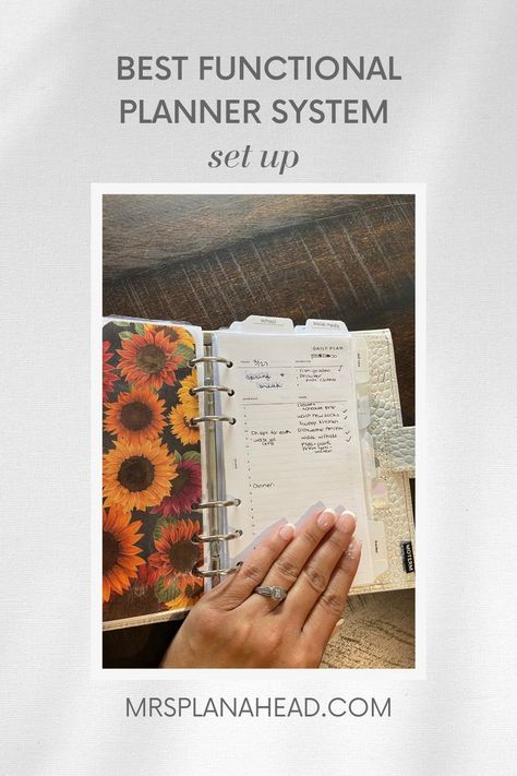 Personal rings planner system set up Ring Planner Setup, Productive Planner, Planner Monthly Layout, Planner System, Ring Planner, Functional Planner, Planner Setup, Small Business Planner, Weekly Planner Template