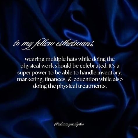 a love letter to my fellow estheticians 💌 whether you’re thinking about going to school or have been in the industry for decades, this day should be celebrated as a day you decided to help others. the world would not be the same without estheticians & we carry so much magic in the palms of our hands happy national estheticians day to every single one of you✨ #nationalestheticianday #esthetician #esthetics #licensedesthetician #masteresthetician #soloesthetician #soloestheticianlove #sk... Esthetician Esthetics, Master Esthetician, The Palms, Going To School, A Love Letter, Help Others, Love Letter, Esthetician, Love Letters