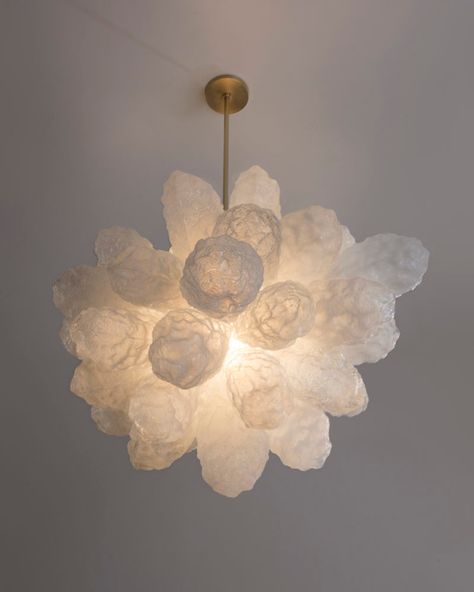 Jeff Zimmerman, Coral Cluster | R & Company Jeff Zimmerman, Hanging Lamps, Glass Globes, Light Sculpture, Hanging Light, Pendant Chandelier, Dimmer Switch, Glass Globe, Brushed Brass