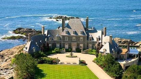 Seafair, on the market for $19 million, is considered a cottage in Newport, RI. It now holds the distinction of being the state's most expensive listing. Villa Am Meer, Luxury Boat, A Mansion, Ocean House, Newport Rhode Island, Island House, Expensive Houses, Mansions Luxury, Celebrity Houses